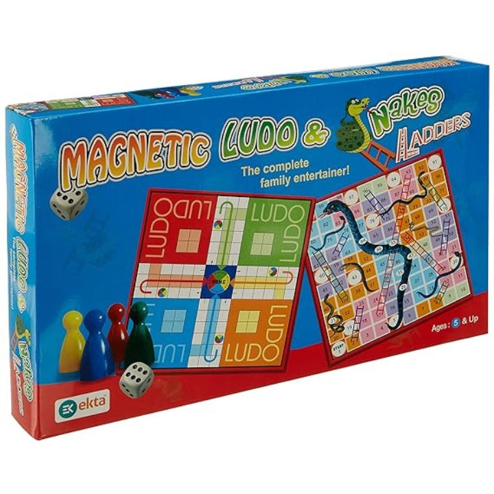 Ekta- Magnetic Ludo Snakes And Ladder – Juplay World