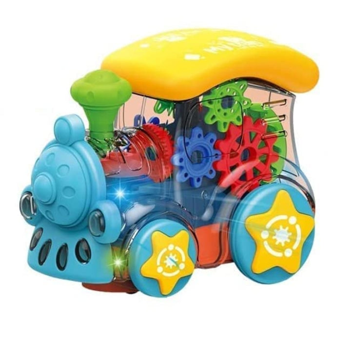 Gear Train Dynamic Musical Toy Train for Kids with Sound and Light ...